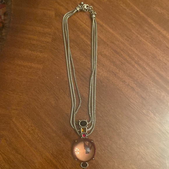 Chicos multi strand necklace with pendant. Adjustable clasp. - Picture 2 of 7